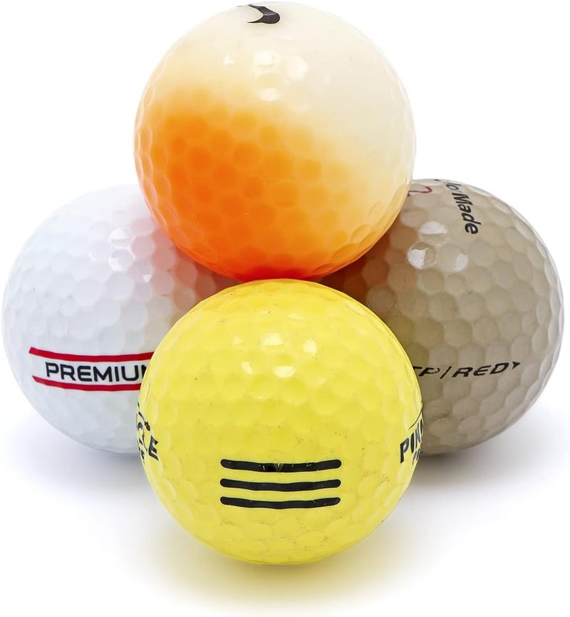 Bastex Recycled Hit-Away Used Golf Balls - Cheap Bulk Golfballs Perfect for Practice & Range Hitting - Mix Comes in a Mesh Ball Carrying Bag - Image 3